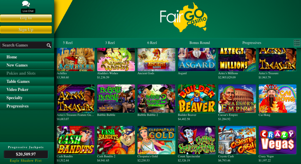Fair Go Casino Kev's Bush Bonanza exclusive game